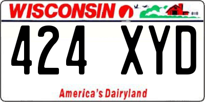 WI license plate 424XYD