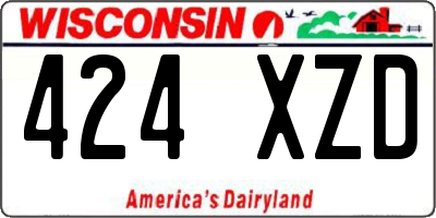 WI license plate 424XZD