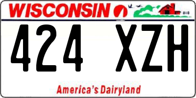 WI license plate 424XZH