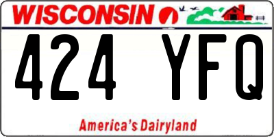 WI license plate 424YFQ