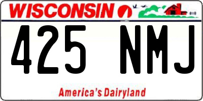 WI license plate 425NMJ