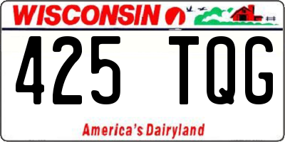 WI license plate 425TQG