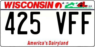 WI license plate 425VFF