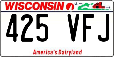 WI license plate 425VFJ