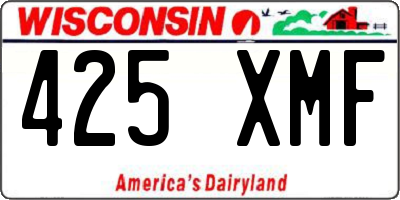 WI license plate 425XMF