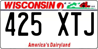 WI license plate 425XTJ