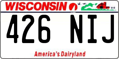 WI license plate 426NIJ
