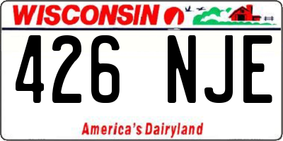 WI license plate 426NJE