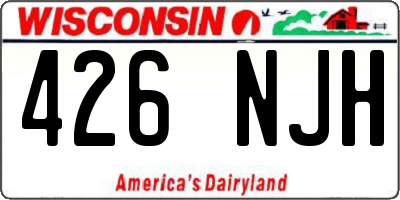 WI license plate 426NJH