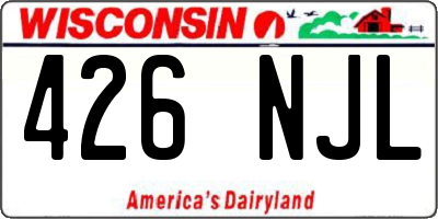 WI license plate 426NJL