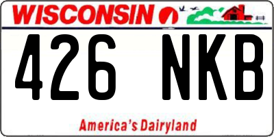 WI license plate 426NKB
