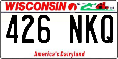 WI license plate 426NKQ