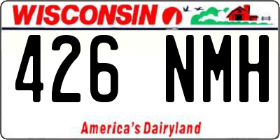 WI license plate 426NMH