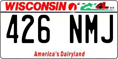 WI license plate 426NMJ