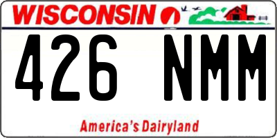 WI license plate 426NMM