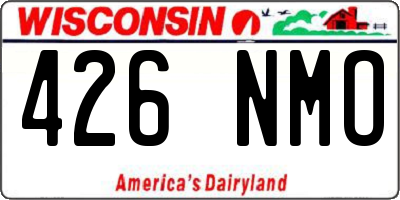 WI license plate 426NMO