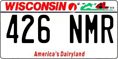 WI license plate 426NMR