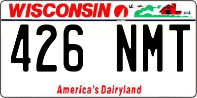 WI license plate 426NMT
