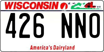 WI license plate 426NNO