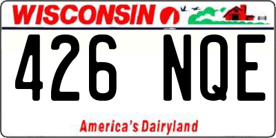 WI license plate 426NQE