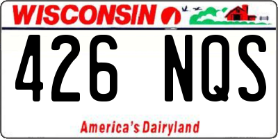 WI license plate 426NQS