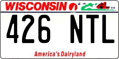 WI license plate 426NTL