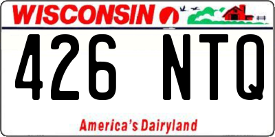WI license plate 426NTQ