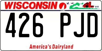 WI license plate 426PJD
