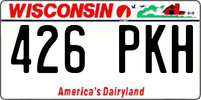 WI license plate 426PKH