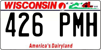 WI license plate 426PMH