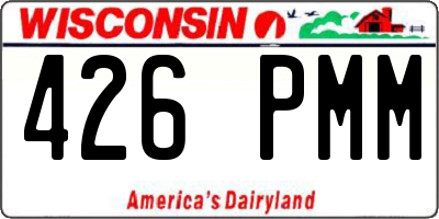 WI license plate 426PMM