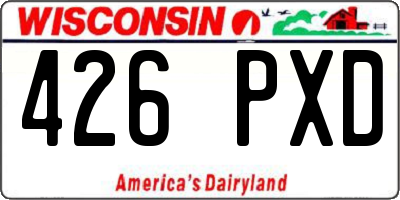 WI license plate 426PXD