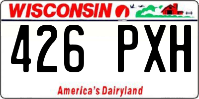 WI license plate 426PXH