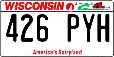 WI license plate 426PYH