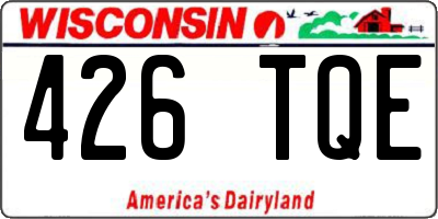 WI license plate 426TQE