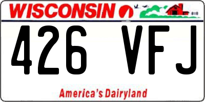 WI license plate 426VFJ