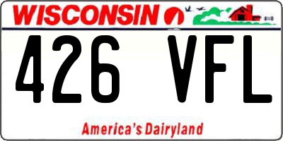 WI license plate 426VFL