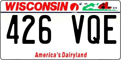 WI license plate 426VQE