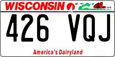 WI license plate 426VQJ