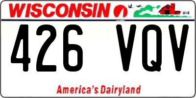WI license plate 426VQV