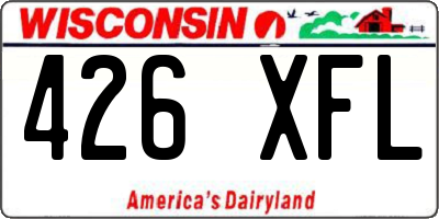 WI license plate 426XFL