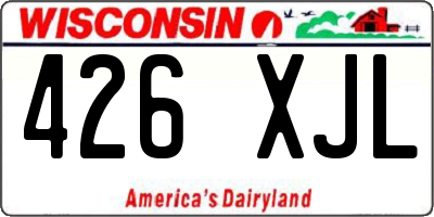 WI license plate 426XJL