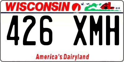 WI license plate 426XMH