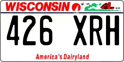 WI license plate 426XRH