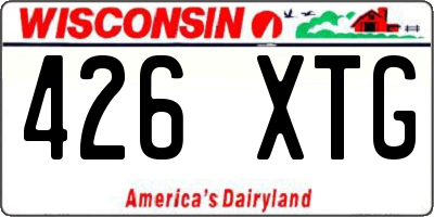 WI license plate 426XTG