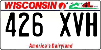 WI license plate 426XVH