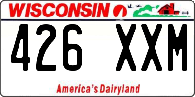 WI license plate 426XXM