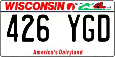 WI license plate 426YGD