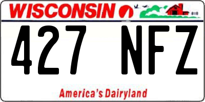 WI license plate 427NFZ