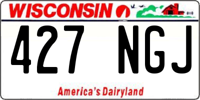 WI license plate 427NGJ